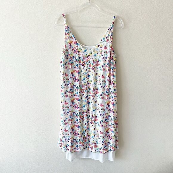 CAbi Dresses & Skirts - Cabi 321 Meadow Ditsy Watercolor Floral Slip Dress